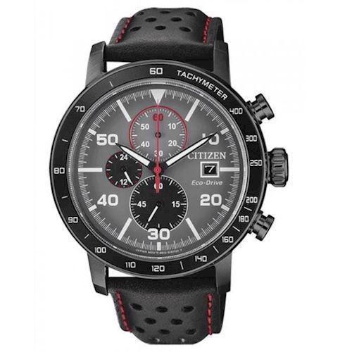 Image of Chrono sport mat IP sort quartz med Eco-Drive Herre ur fra Citizen, CA0645-15H